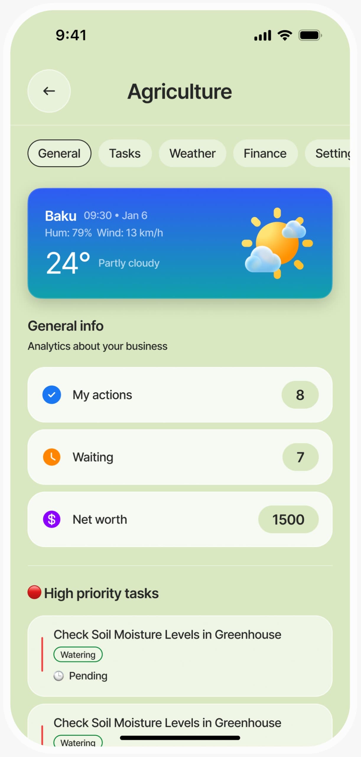 Agrogent App Dashboard